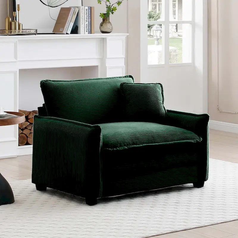 DIY anpassbares Cord-Polster Ecksofa ohne Armlehnen