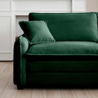 DIY anpassbares Cord-Polster Ecksofa ohne Armlehnen