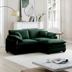 DIY anpassbares Cord-Polster Ecksofa ohne Armlehnen