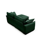 DIY anpassbares Cord-Polster Ecksofa ohne Armlehnen