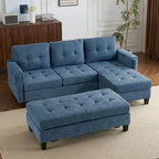 83,4 Zoll L-förmiges Sofa, Schnittsofa, Schlafsofa