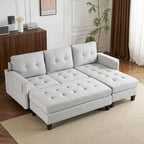 83,4 Zoll L-förmiges Sofa, Schnittsofa, Schlafsofa