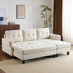83,4 Zoll L-förmiges Sofa, Schnittsofa, Schlafsofa