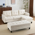 83,4 Zoll L-förmiges Sofa, Schnittsofa, Schlafsofa