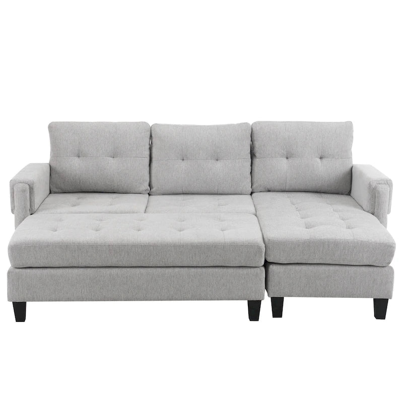 83,4 Zoll L-förmiges Sofa, Schnittsofa, Schlafsofa