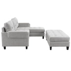 83,4 Zoll L-förmiges Sofa, Schnittsofa, Schlafsofa