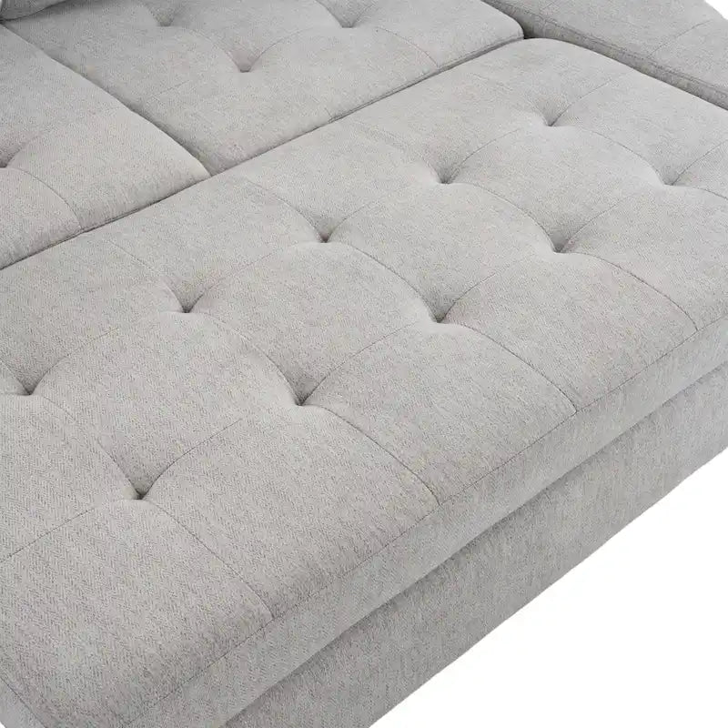 83,4 Zoll L-förmiges Sofa, Schnittsofa, Schlafsofa