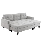 83,4 Zoll L-förmiges Sofa, Schnittsofa, Schlafsofa