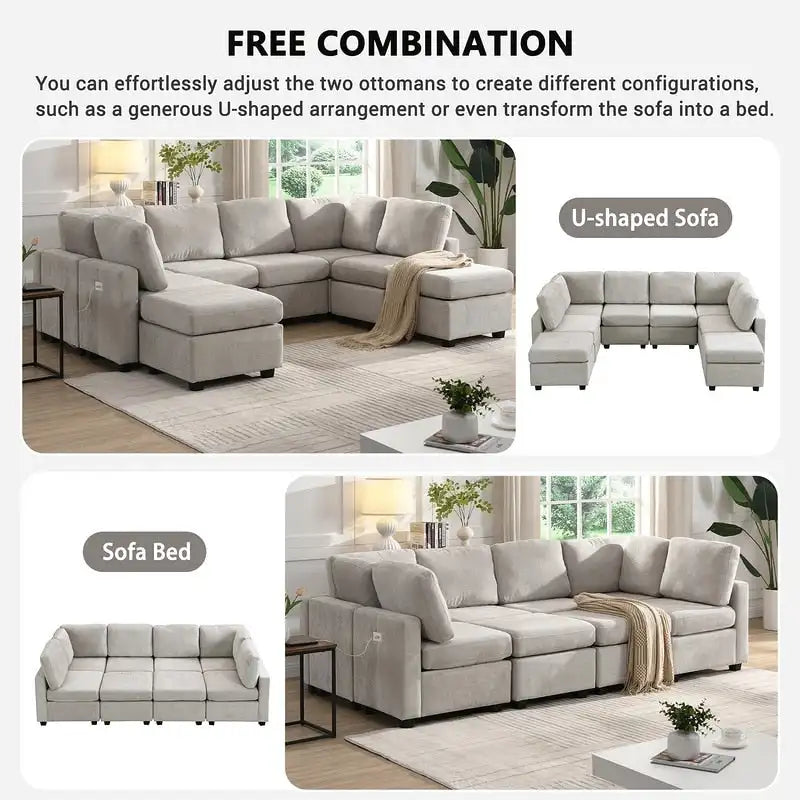 103-Zoll-Schnittsofa Sofabett