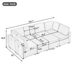 103-Zoll-Schnittsofa Sofabett
