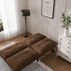 Modernes gepolstertes 2-Sitzer Schlafsofa mit verstellbarer Rückenlehne und Armlehnen - 70:l