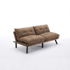 Modernes gepolstertes 2-Sitzer Schlafsofa mit verstellbarer Rückenlehne und Armlehnen - 70:l