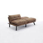 Modernes gepolstertes 2-Sitzer Schlafsofa mit verstellbarer Rückenlehne und Armlehnen - 70:l