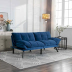Modernes gepolstertes 2-Sitzer Schlafsofa mit verstellbarer Rückenlehne und Armlehnen - 70:l