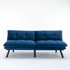 Modernes gepolstertes 2-Sitzer Schlafsofa mit verstellbarer Rückenlehne und Armlehnen - 70:l