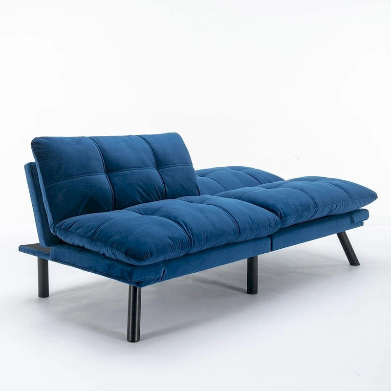 Modernes gepolstertes 2-Sitzer Schlafsofa mit verstellbarer Rückenlehne und Armlehnen - 70:l