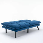 Modernes gepolstertes 2-Sitzer Schlafsofa mit verstellbarer Rückenlehne und Armlehnen - 70:l