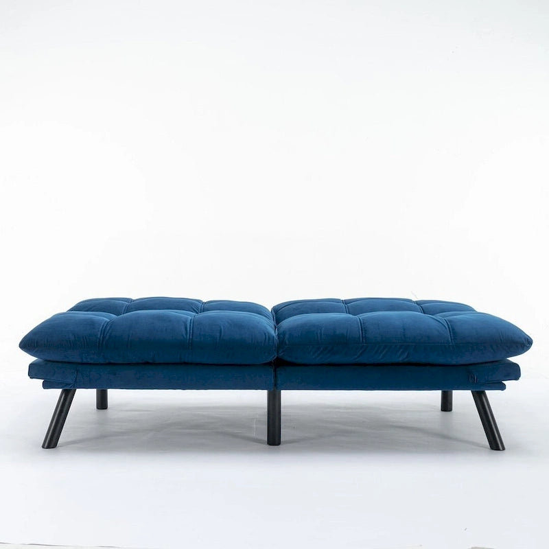 Modernes gepolstertes 2-Sitzer Schlafsofa mit verstellbarer Rückenlehne und Armlehnen - 70:l
