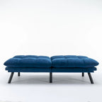 Modernes gepolstertes 2-Sitzer Schlafsofa mit verstellbarer Rückenlehne und Armlehnen - 70:l
