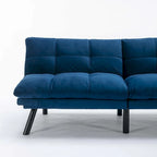 Modernes gepolstertes 2-Sitzer Schlafsofa mit verstellbarer Rückenlehne und Armlehnen - 70:l
