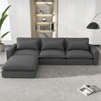 128-Zoll-Ecksofa Cloud Sofa Chenille-Polstersofa