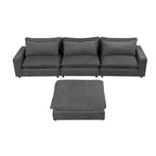 128-Zoll-Ecksofa Cloud Sofa Chenille-Polstersofa