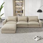 128-Zoll-Ecksofa Cloud Sofa Chenille-Polstersofa