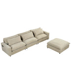 128-Zoll-Ecksofa Cloud Sofa Chenille-Polstersofa