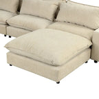 128-Zoll-Ecksofa Cloud Sofa Chenille-Polstersofa