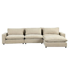 128-Zoll-Ecksofa Cloud Sofa Chenille-Polstersofa