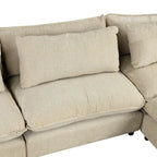128-Zoll-Ecksofa Cloud Sofa Chenille-Polstersofa