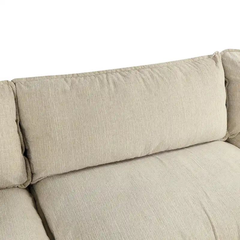128-Zoll-Ecksofa Cloud Sofa Chenille-Polstersofa