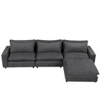 128-Zoll-Ecksofa Cloud Sofa Chenille-Polstersofa