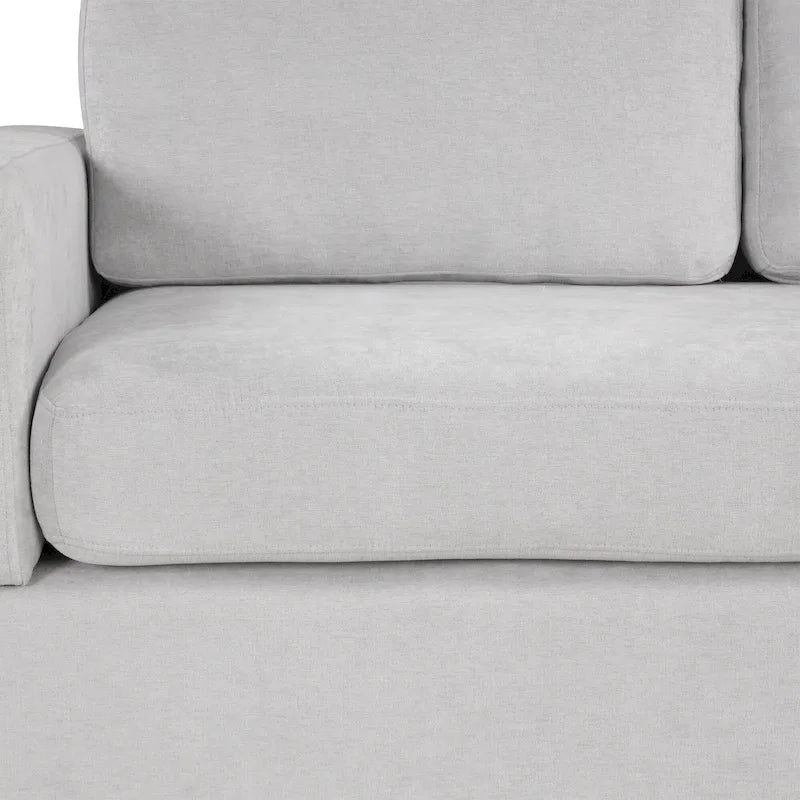 Christopher Knight Home - 87.4 L-förmiges Schlafsofa mit beidseitig verwendbaren Armlehnen und integriertem Longchair