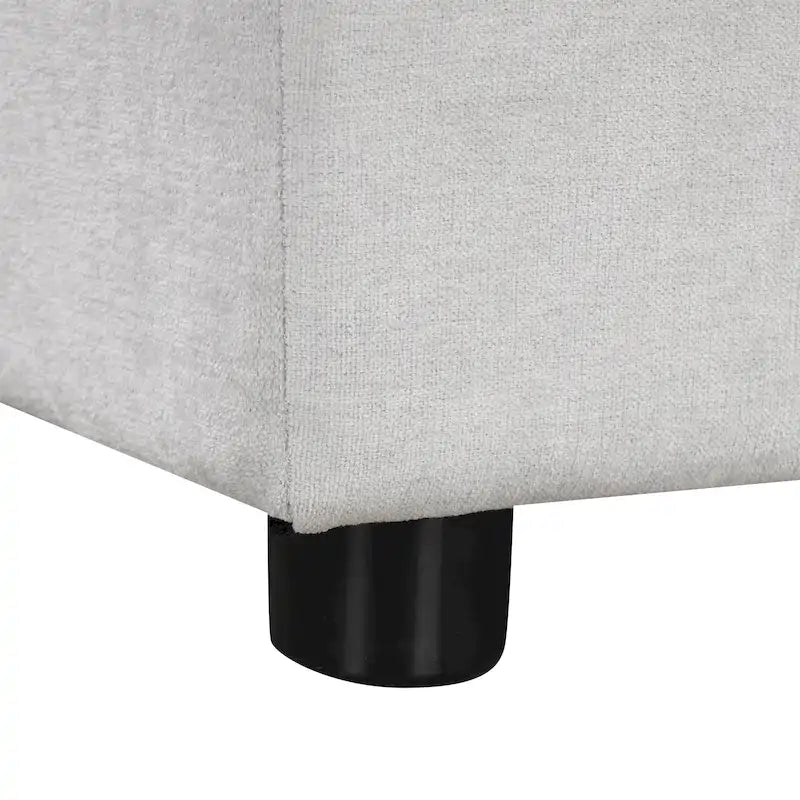 Christopher Knight Home - 87.4 L-förmiges Schlafsofa mit beidseitig verwendbaren Armlehnen und integriertem Longchair