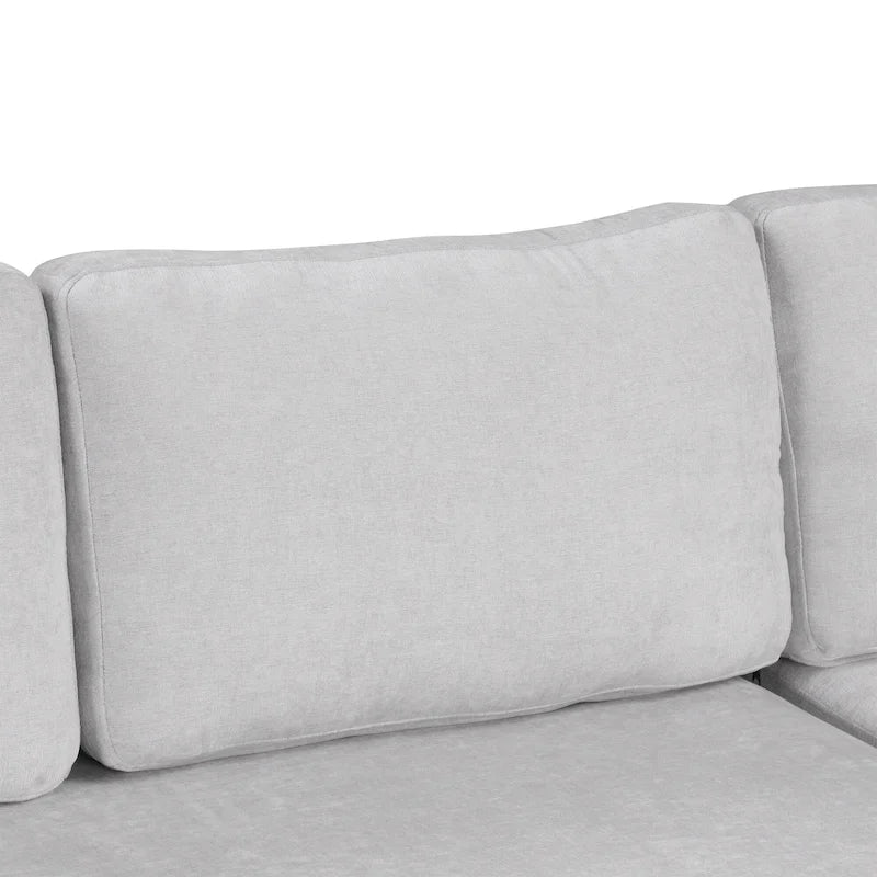 Christopher Knight Home - 87.4 L-förmiges Schlafsofa mit beidseitig verwendbaren Armlehnen und integriertem Longchair