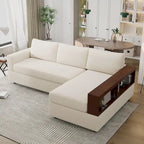 Christopher Knight Home - 87.4 L-förmiges Schlafsofa mit beidseitig verwendbaren Armlehnen und integriertem Longchair