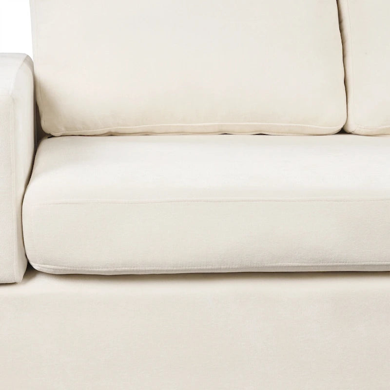 Christopher Knight Home - 87.4 L-förmiges Schlafsofa mit beidseitig verwendbaren Armlehnen und integriertem Longchair