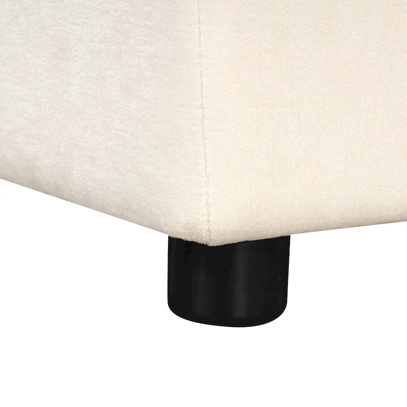 Christopher Knight Home - 87.4 L-förmiges Schlafsofa mit beidseitig verwendbaren Armlehnen und integriertem Longchair