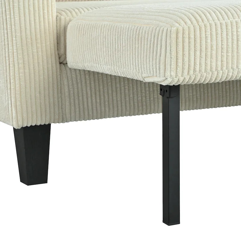 Christopher Knight Home - Reversible Stoff Schlafsofa L-förmig mit Stauraum-Recamiere, USB-Anschlüssen und Getränkehaltern