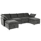 Christopher Knight Home 126 Modulares Ecksofa mit Stauraum – 126 x 63 x 35