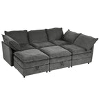 Christopher Knight Home 126 Modulares Ecksofa mit Stauraum – 126 x 63 x 35