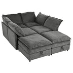 Christopher Knight Home 126 Modulares Ecksofa mit Stauraum – 126 x 63 x 35