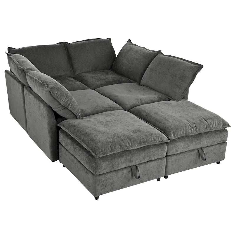 Christopher Knight Home 126 Modulares Ecksofa mit Stauraum – 126 x 63 x 35