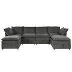 Christopher Knight Home 126 Modulares Ecksofa mit Stauraum – 126 x 63 x 35