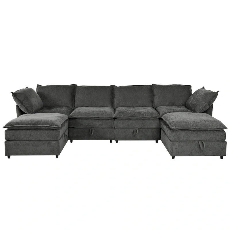 Christopher Knight Home 126 Modulares Ecksofa mit Stauraum – 126 x 63 x 35