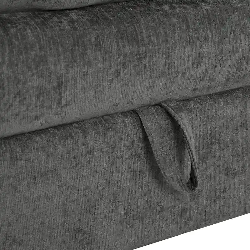 Christopher Knight Home 126 Modulares Ecksofa mit Stauraum – 126 x 63 x 35