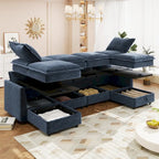 Christopher Knight Home 126 Modulares Ecksofa mit Stauraum – 126 x 63 x 35
