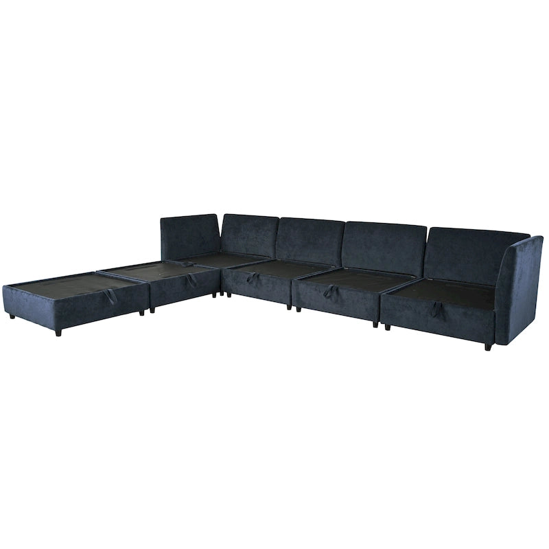 Christopher Knight Home 126 Modulares Ecksofa mit Stauraum – 126 x 63 x 35