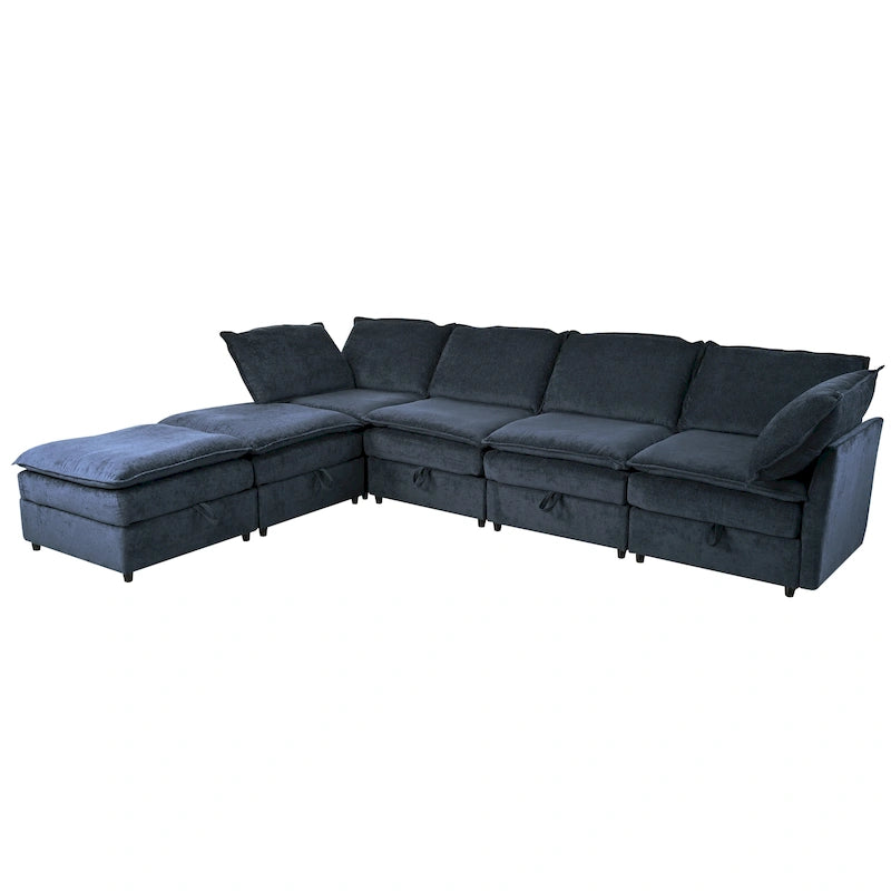 Christopher Knight Home 126 Modulares Ecksofa mit Stauraum – 126 x 63 x 35